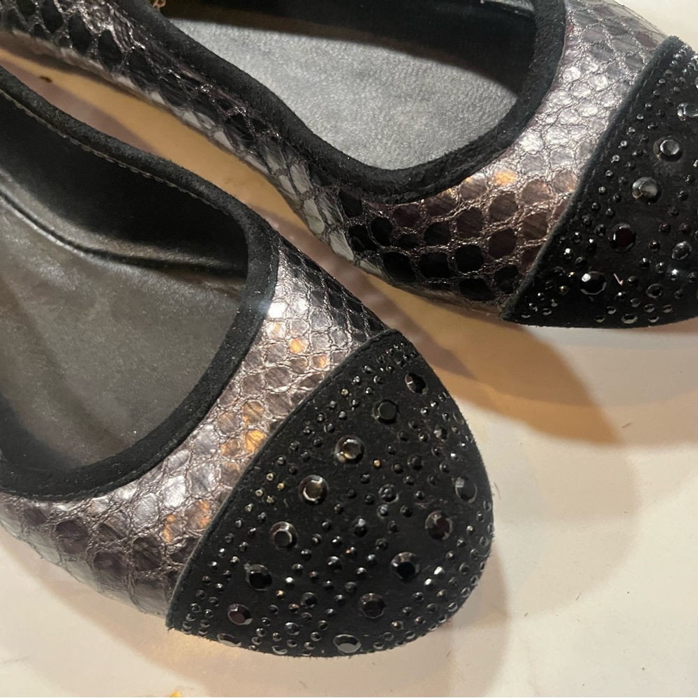 Pre-Owned Donald J Pliner Gray Size 6 Ballet Flats - Picture 3 of 6